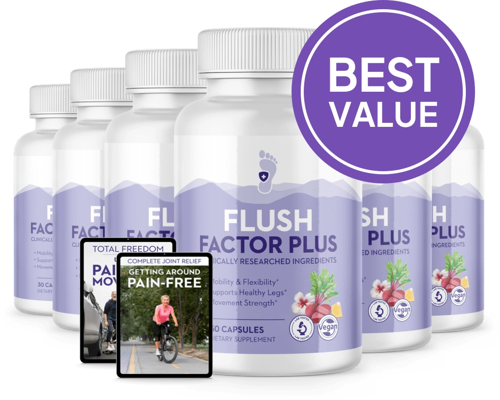 Flush Factor Plus 6 bottle