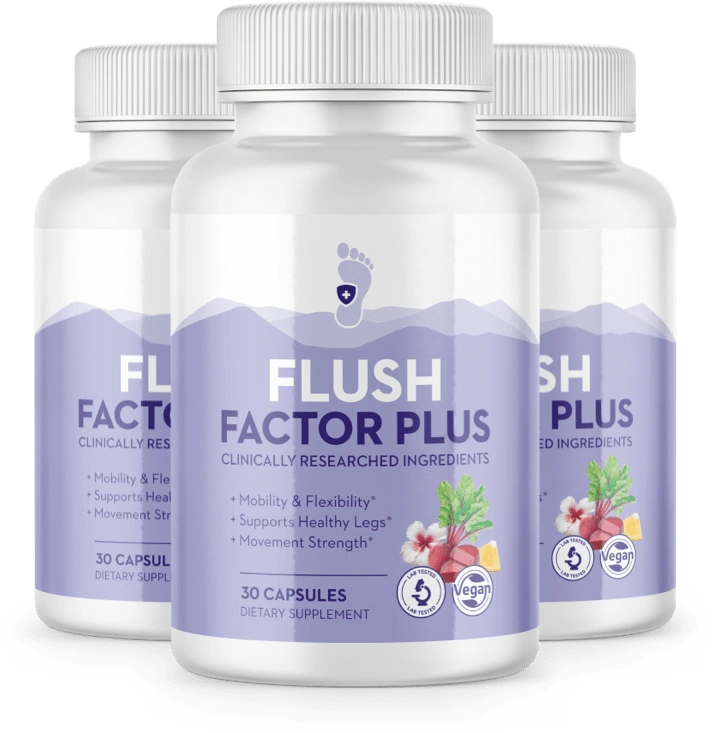 Flush Factor Plus 3 bottle